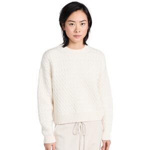 Sweaty Betty Classic Cable Sweater Studio White XL